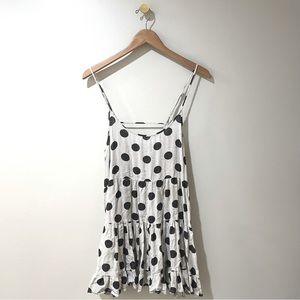 BP | Nordstrom Polka Dot Ruffle Babydoll Dress